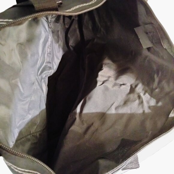 Gemline Zippered Tote Black Polyester Front Pocket - Picture 5 of 6